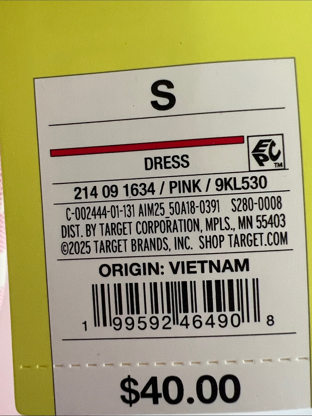 all in motion Pink and White Gingham Slip Dress - Picture 2 of 2